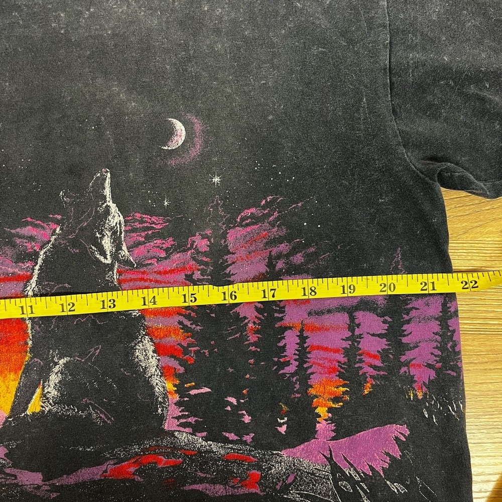 Vintage 90s Colorado Wrap Around Lightning Nature Single Stitch Shirt L/XL USA - Picture 7 of 7